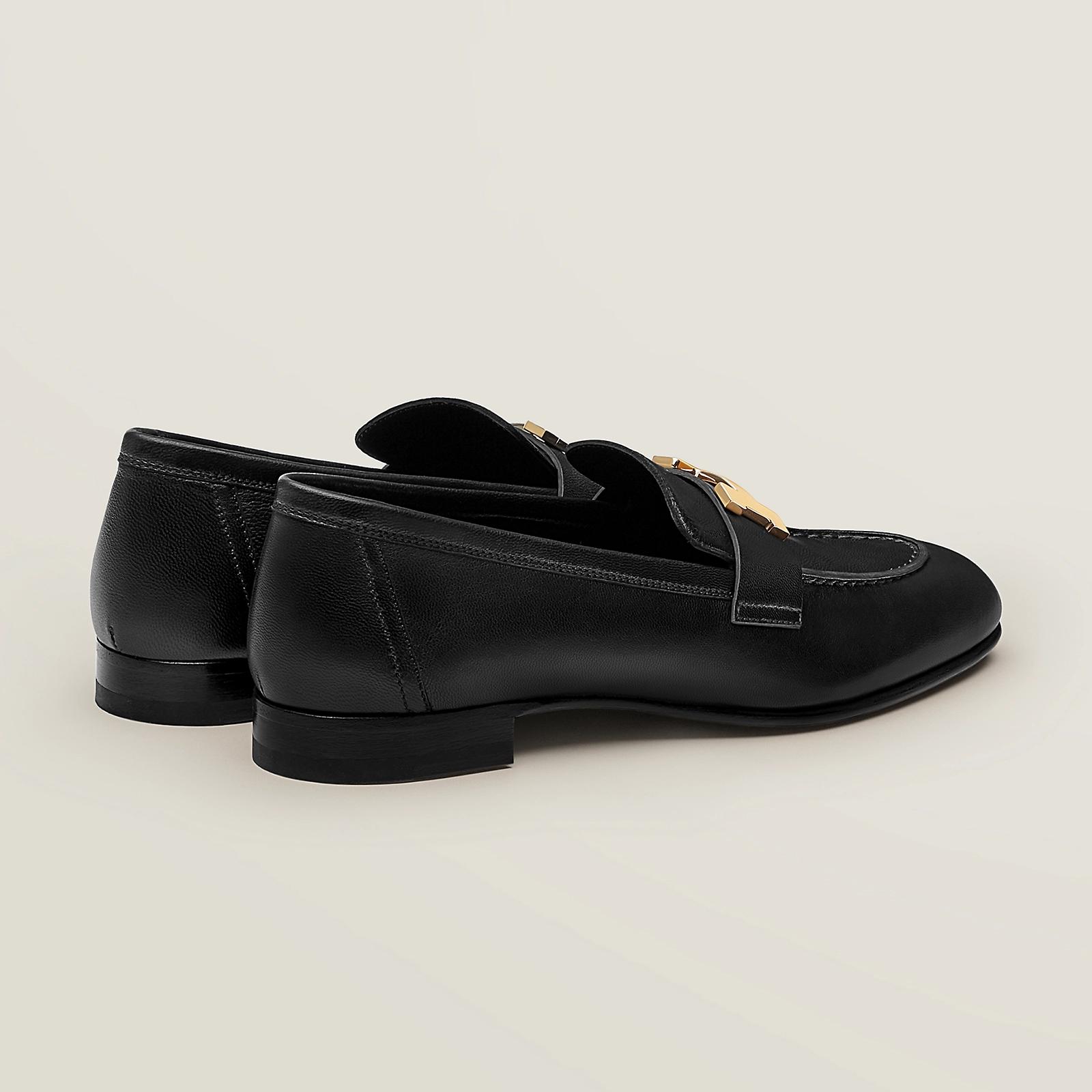 Giày Hermes Paris Loafer Nữ Đen